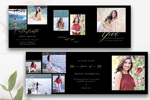 Trifold Graduation Announcement PSD