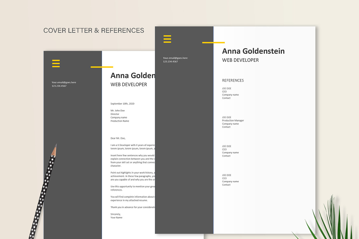 Web Developer Resume | IT Tech CV, a Resume Template by Stanin Studio (Photo 4 of 10)