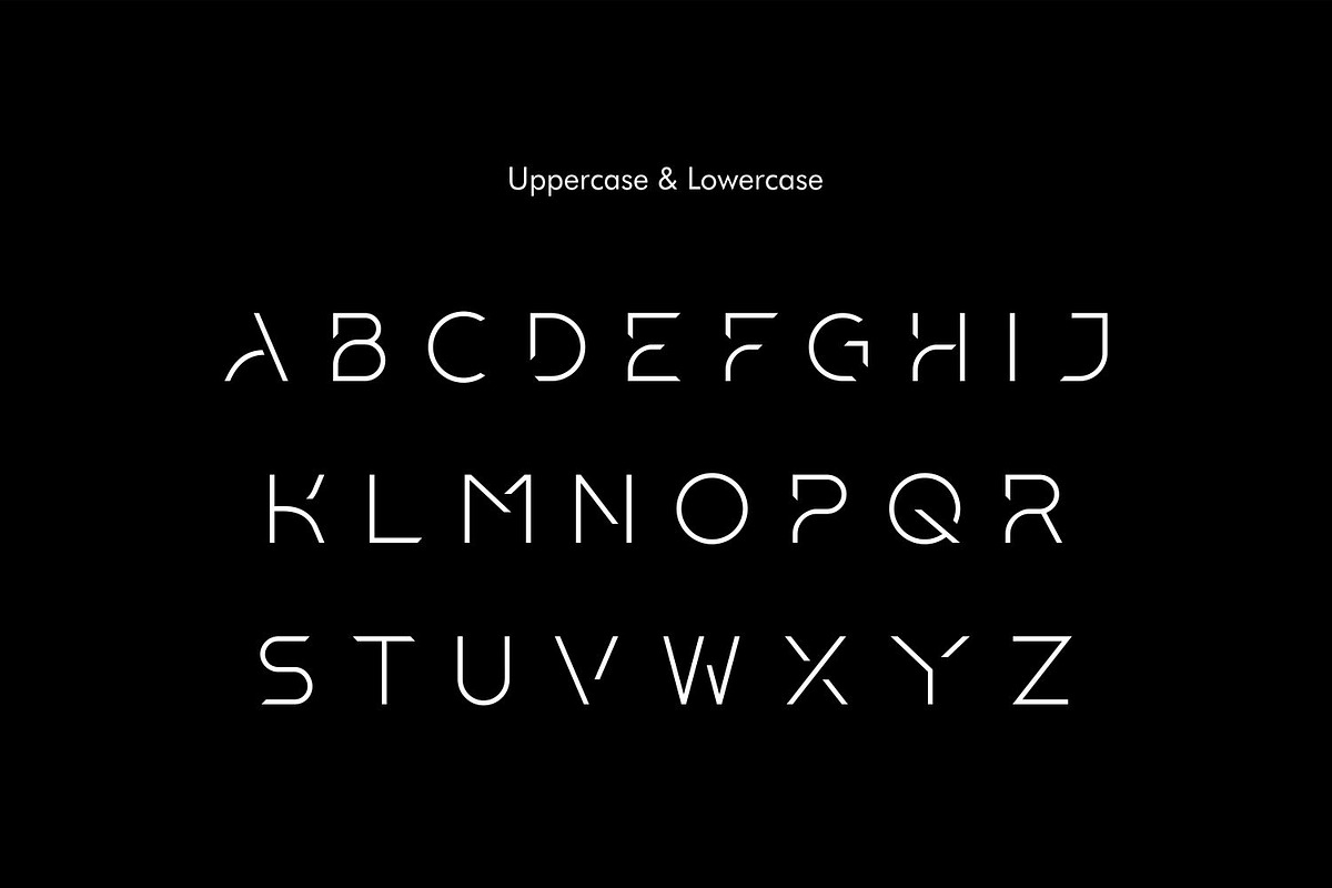 MIRACLE Sleek Futuristic Techno Font, a Sans Serif Font by WhymoreArt (Photo 9 of 10)