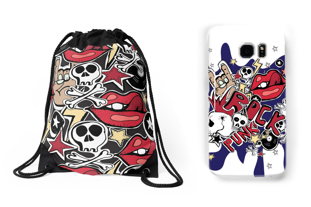 Crazy punk. Seamless patterns, a Pattern Graphic by TatianaBannikova (Photo 4 of 4)
