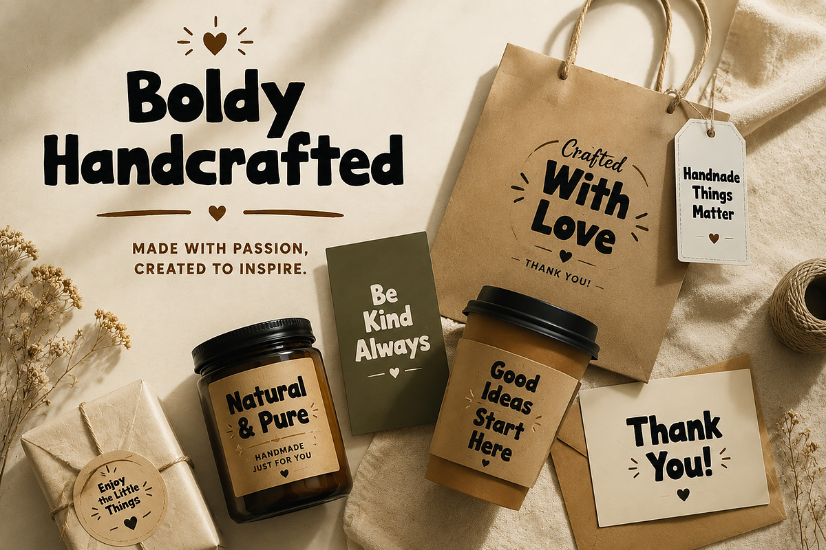 Boldy Handcrafted -Boldy Handcrafted, a Sans Serif Font by Wow Magic (Photo 5 of 5)