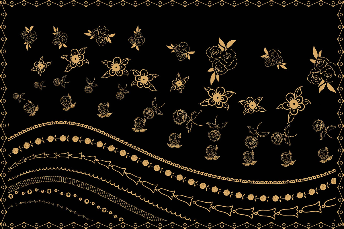Art Deco Procreate set, a Brush Add-On by byJuliaKors (Photo 2 of 6)