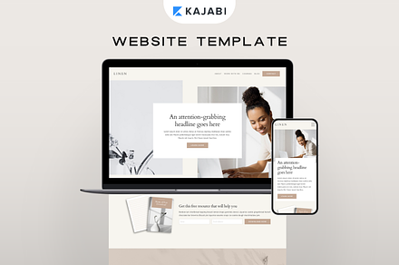 Kajabi Website Theme, a Landing Page Template by Pixel & Flow