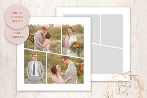 PSD Photo Collage Template 5