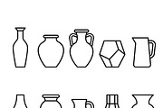 Bundles Set Floral Wedding Icons, an Outline Icon by adenpinkstore (Thumbnail 13 of 44)