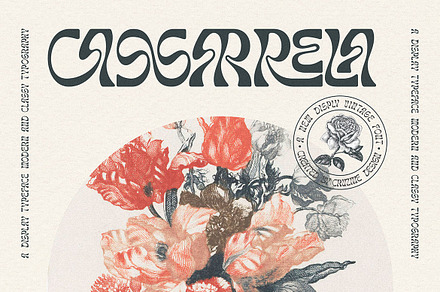 Cassarrela Groovy Retro Font, a Font by Cruzine