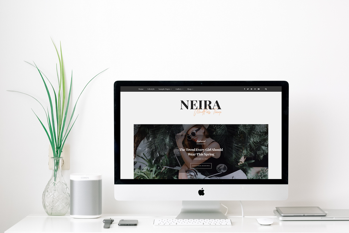 SALE Neira - Feminine WP Theme, a WordPress Template by VolThemes (Photo 2 of 8)