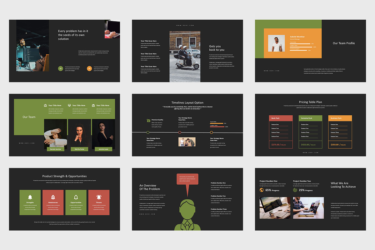 Dori : Investor Pitch Powerpoint, a Presentation Template by Punkl Camp (Photo 7 of 9)