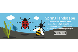 Spring Landscape Banner Horizontal