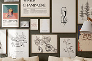 New Year Vintage Prints + Bold Font, a Background Graphic by Laras Wonderland (Thumbnail 6 of 11)