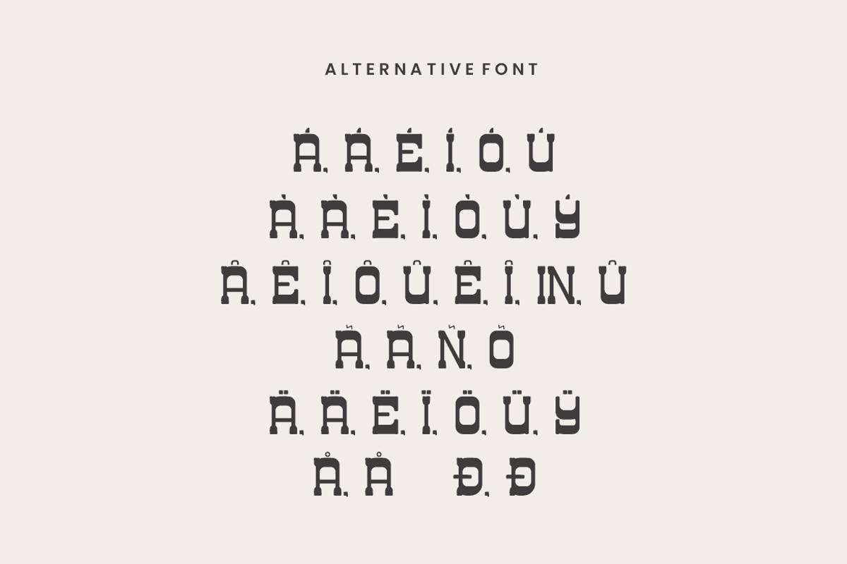 Garphel - Typewriter Slab Font, a Slab Serif Font by QR Design Studio (Photo 6 of 9)