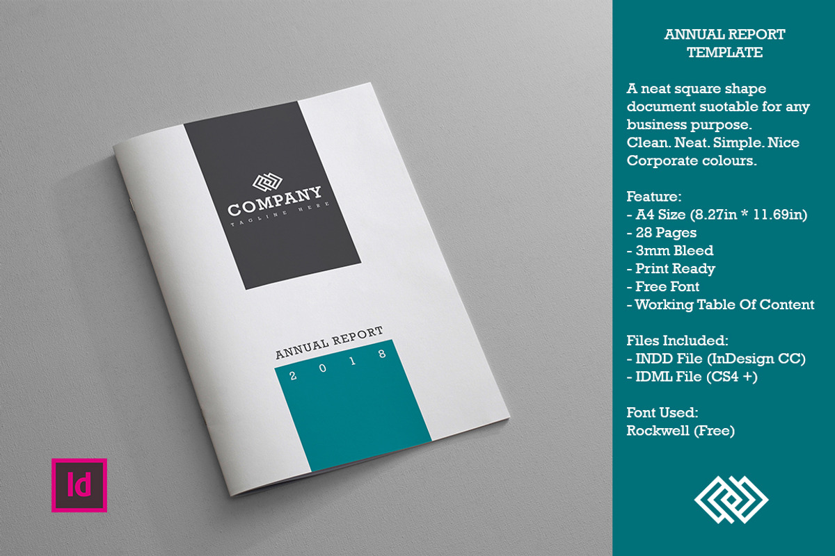 Annual Report Template, a Brochure Template by Machel Design (Photo 1 of 6)