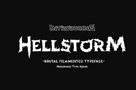 Hellstorm Brutal Typeface