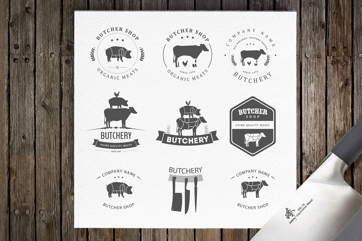 BIG butchery bundle, an Illustration by 1baranov