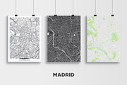 5 maps of Spanish cities, an Illustration by MaximGertsen (Thumbnail 2 of 9)