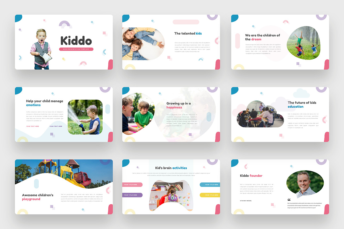 Kiddo - Kids Google Slides Template, a Presentation Template by BeadyLab (Photo 2 of 6)