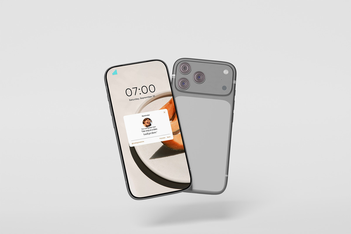 iphone 17 pro, an iPhone Mockup by kebunmockup (Photo 3 of 5)