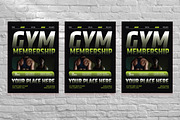 Gym Membership Flyer, a Flyer Template by Aiyari Graphic (Thumbnail 3 of 3)