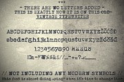 Mercedes1937 - Old Typewriter Font, a Serif Font by the little wonder shop (Thumbnail 4 of 5)