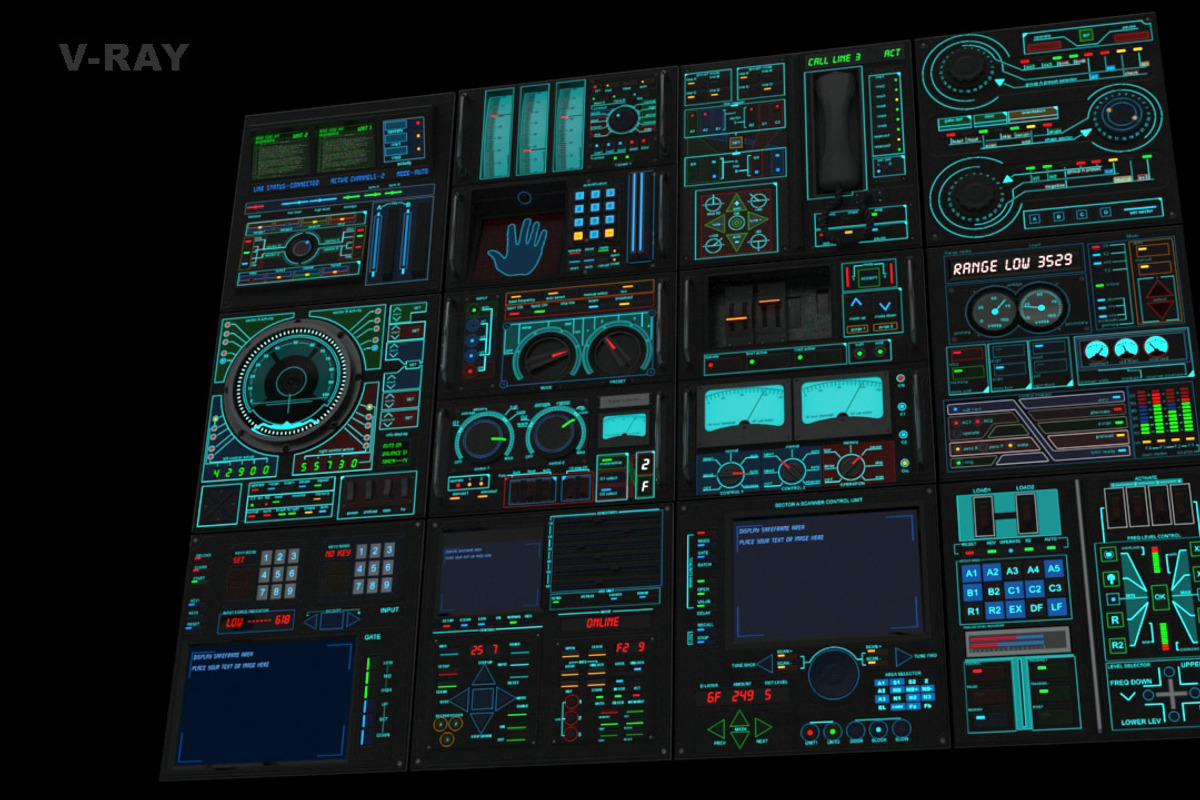 Control panel pack, an Object 3D Model by maxpsr (Photo 7 of 12)