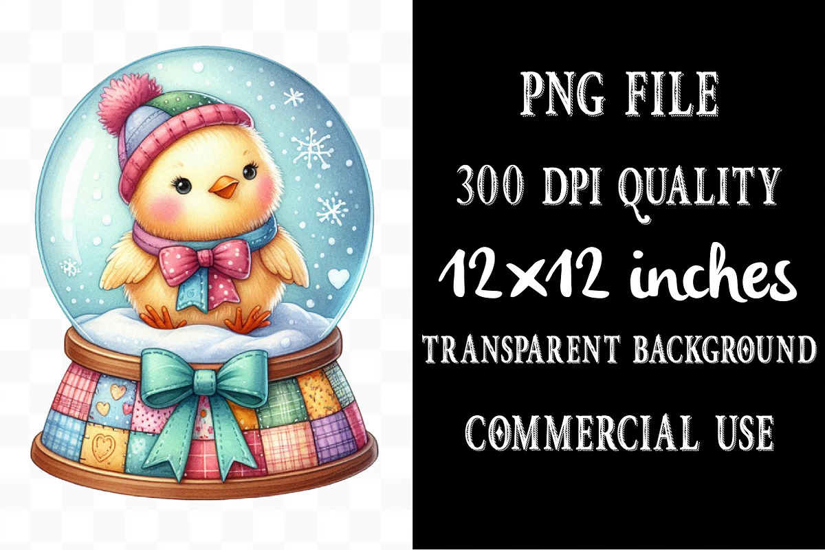 Patchwork Christmas Cute Animals PNG, an Illustration by Designking (Photo 5 of 5)