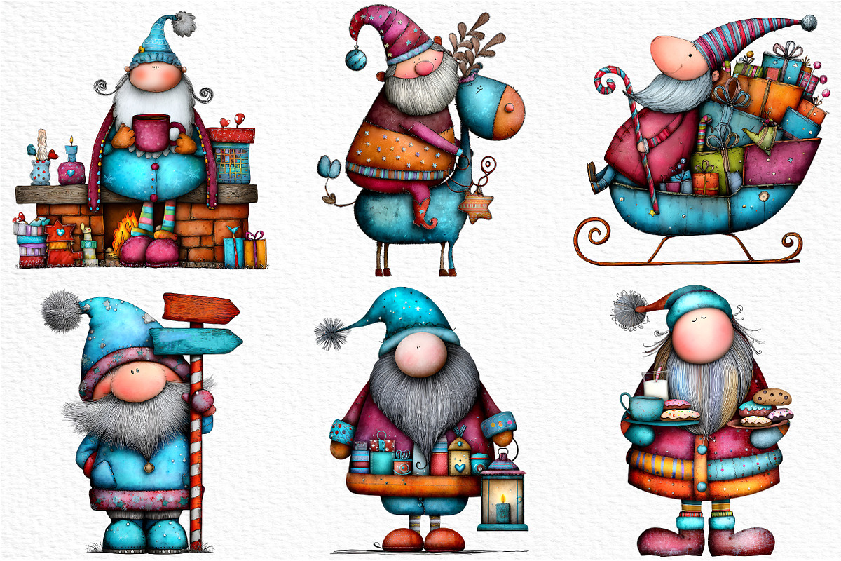 Christmas Santa Sublimation, an Illustration by Craft Nest (Photo 3 of 6)