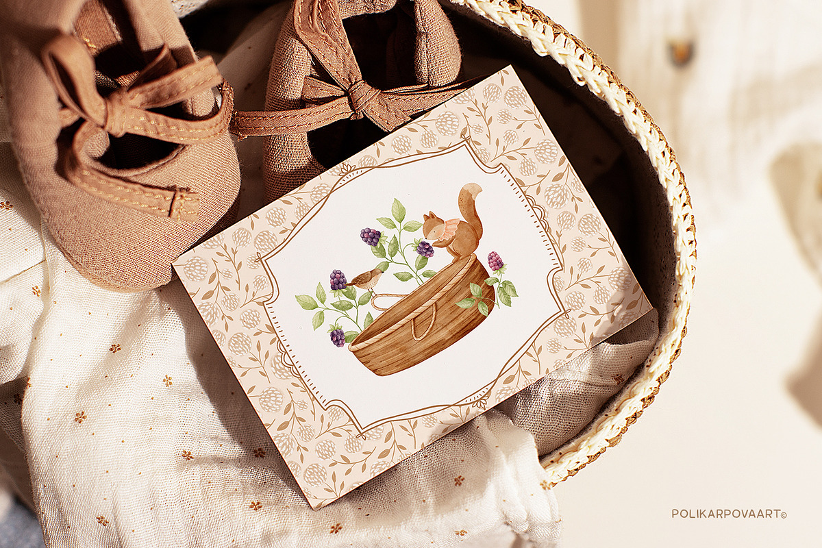 Charming meadow - woodland clipart, a Decorative Illustration by polikarpovaart (Photo 28 of 30)