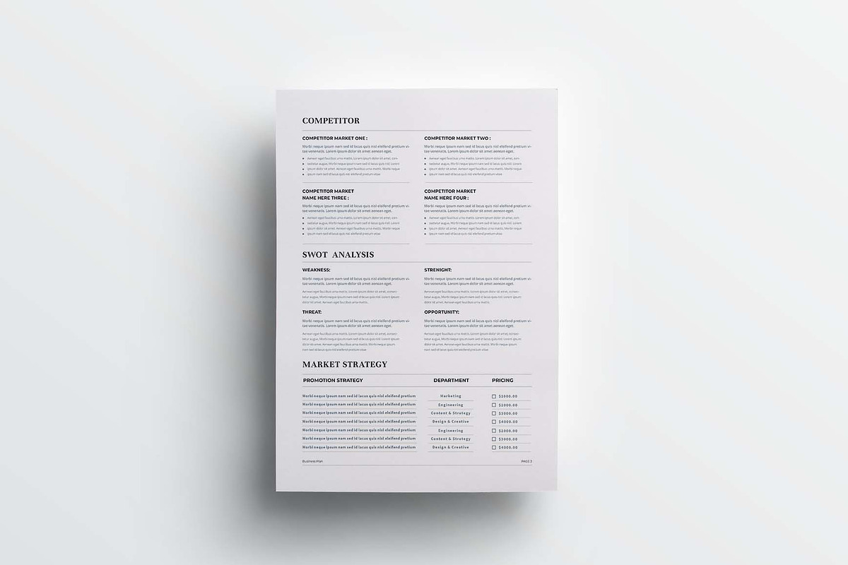 Business Plan | MS Word & Indesign, a Stationery Template by design_hut (Photo 6 of 7)