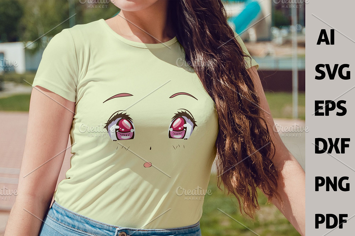 120 Anime Eyes Anime Face Expression, a Food Illustration by FancyDesignStudio (Photo 2 of 5)