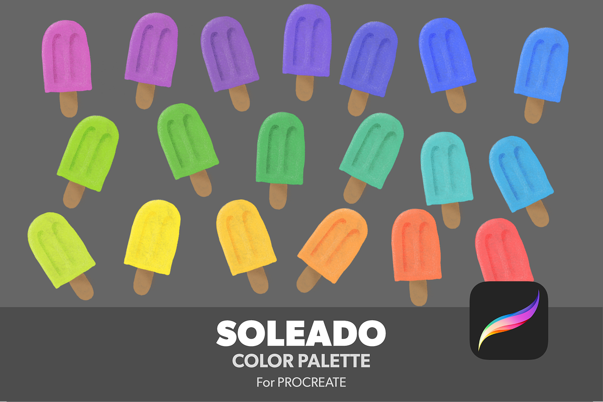 Soleado Color Palette for Procreate, a Palette Add-On by Monolinea (Photo 1 of 2)