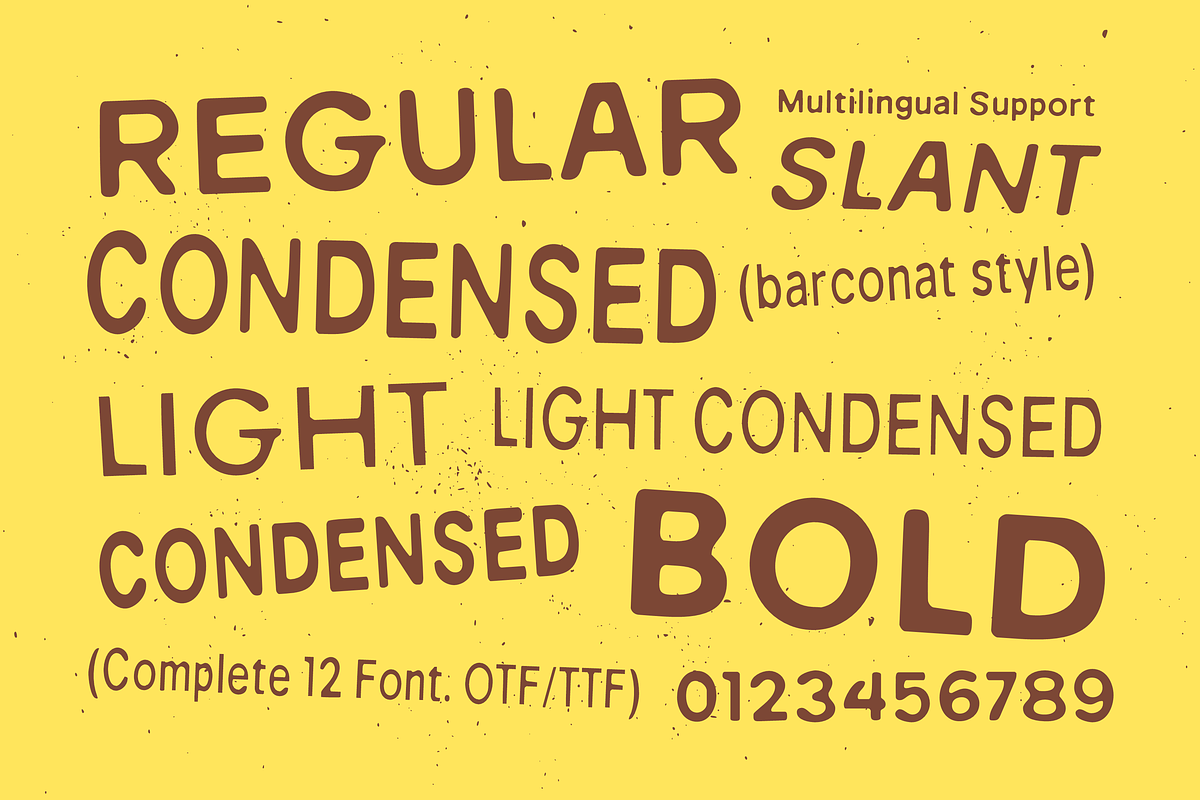Barconat Rough Sans Serif, a Font by 24Design Studios (Photo 4 of 8)