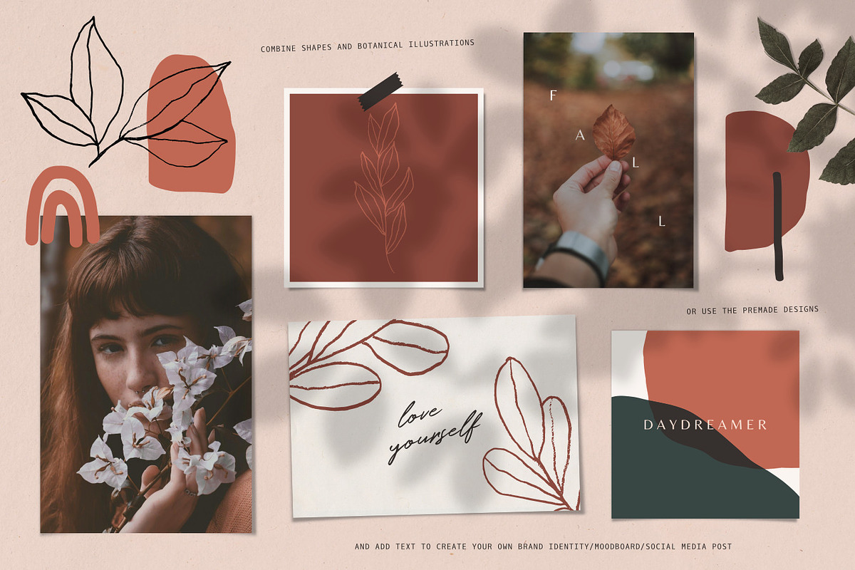 Natura | Modern Graphics Set, a Background Graphic by Studio Fevrier (Photo 10 of 11)