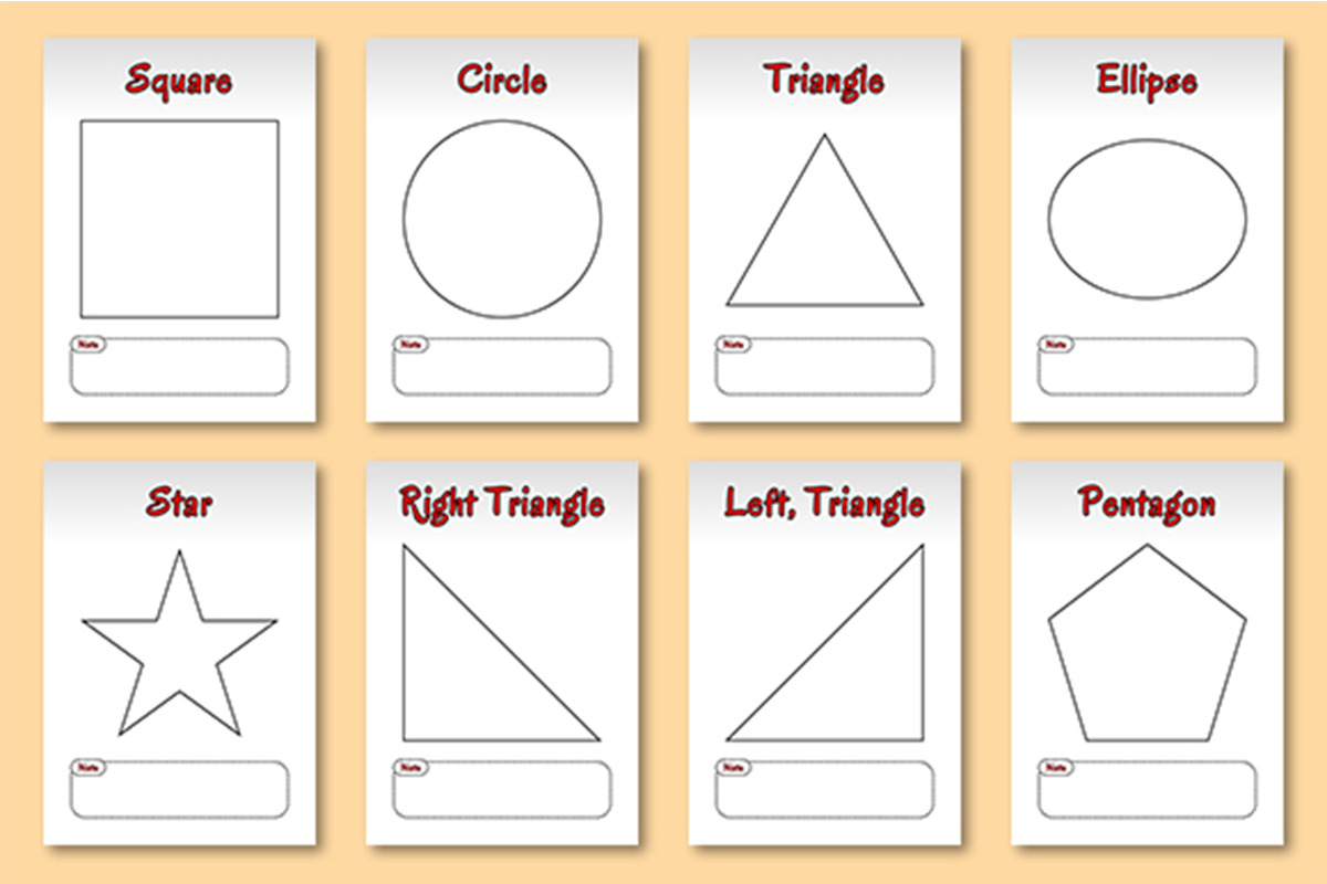 30 Basic Shape Page Canva Template, a Print Template by As Studio (Photo 2 of 4)
