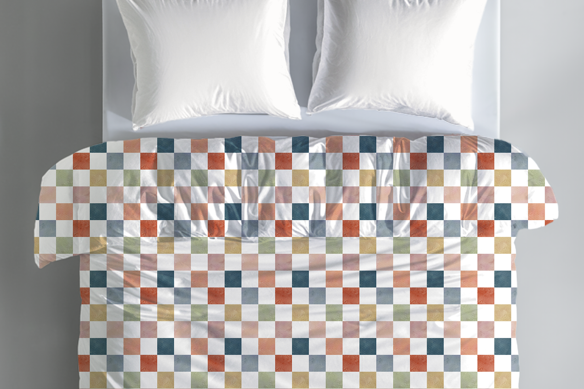 Serene Pastel Grid Seamless Pattern, a Pattern Graphic by OwlAndFern (Photo 4 of 11)