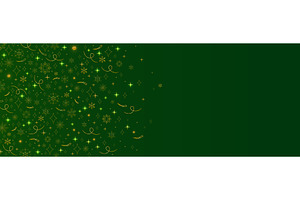 Golden snowflake border, winter, an Object Illustration by art PVP - market