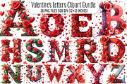 Valentine's Letters Clipart Bundle, an Illustration by SinaCreation (Thumbnail 1 of 7)