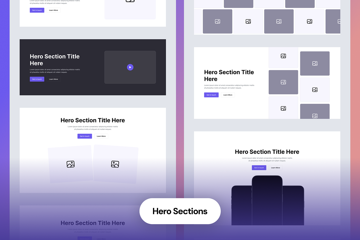 Website Wireframe UI Kit in Figma, a Wireframe Template by nwdigitalstore (Photo 6 of 17)