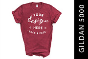 Gildan 5000 Mockup TShirt Bundle, a Shirt Mockup by lock and page (Thumbnail 14 of 22)