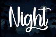 Night | Script Font, a Handwritten Font by Scratchones (Thumbnail 1 of 9)