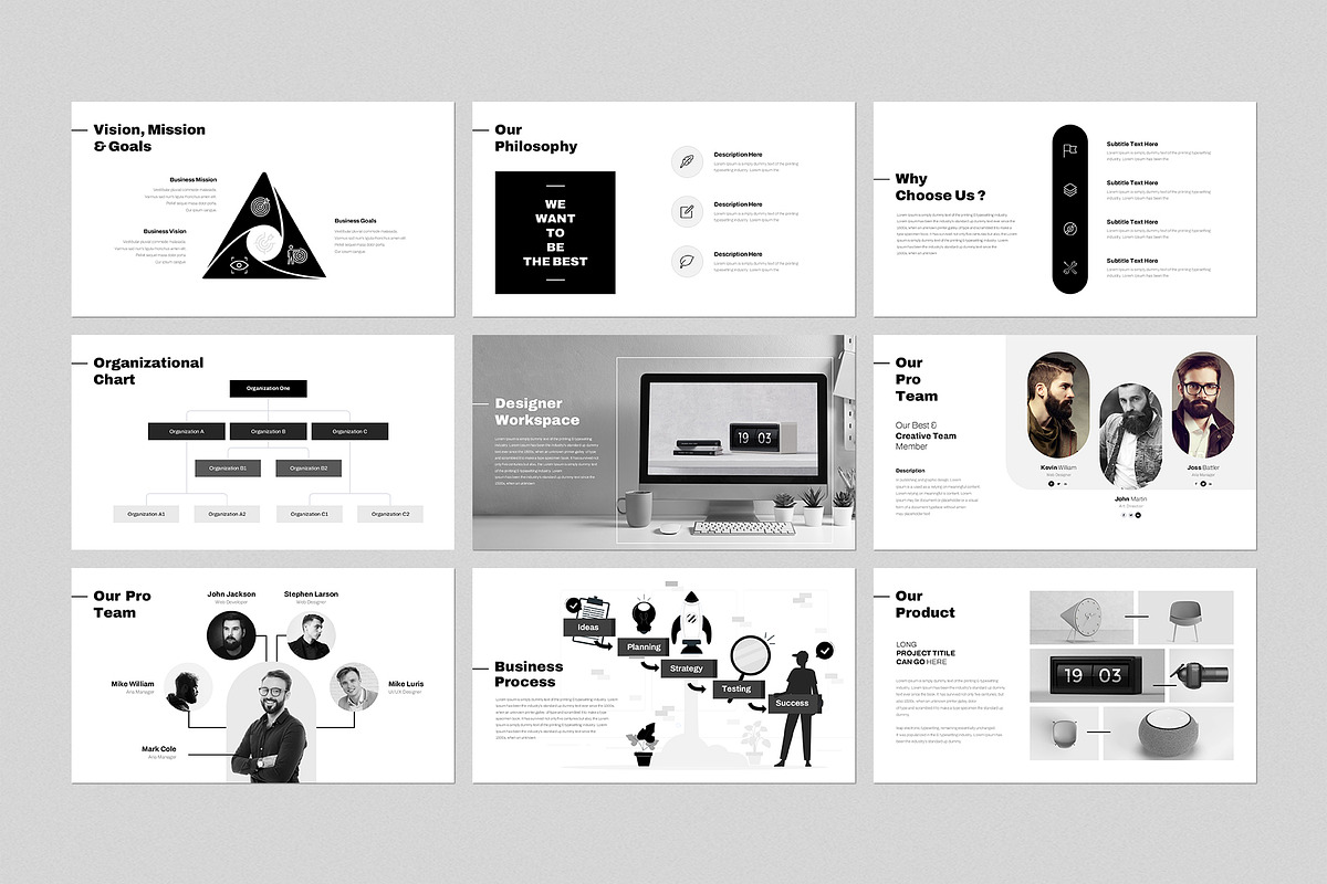 Minimal Presentation Template, a Presentation Template by GenerousArt (Photo 4 of 8)