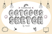 Octopus Sketch - Quirky Font, a Sans Serif Font by KiddoGlyphs Studio (Thumbnail 1 of 5)