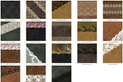 Leather and Lace Digital Paper, a Texture Graphic by Digital Curio (Thumbnail 2 of 2)