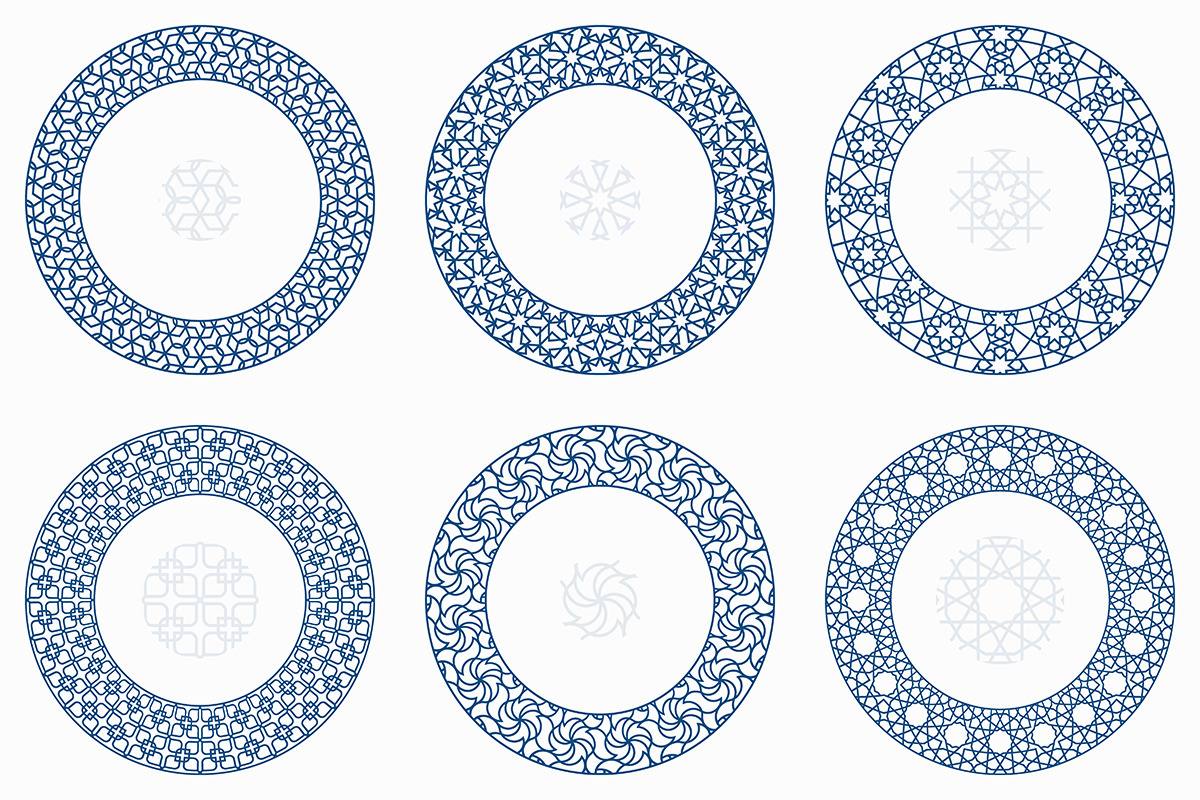 Arabic geometric round ornaments, a Pattern Graphic by Lawkeeper (Photo 3 of 5)