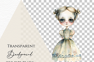 Peculiar Clipart, Whimsical Dolls