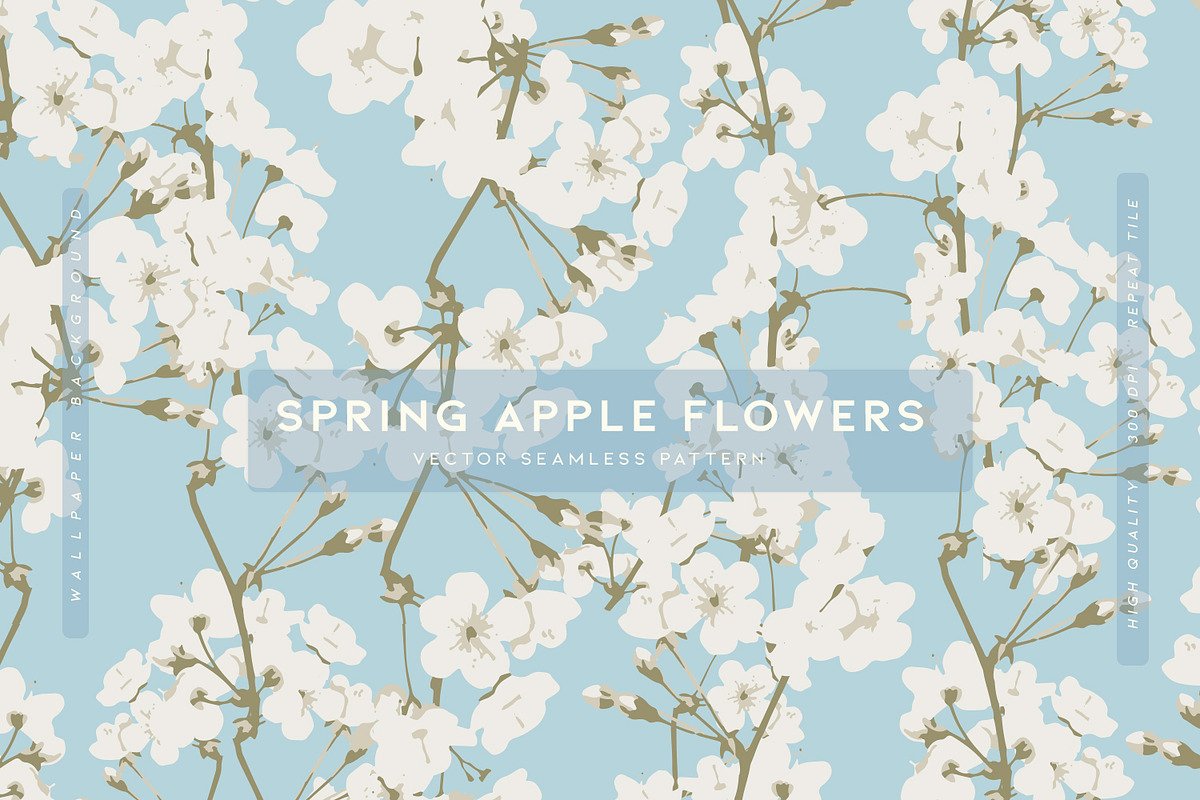 Spring Apple Flowers, a Decorative Illustration by MalyskaStudio (Photo 1 of 13)
