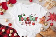 Coquette Teacher Christmas png, an Illustration by DreamArtGraphic (Thumbnail 5 of 5)