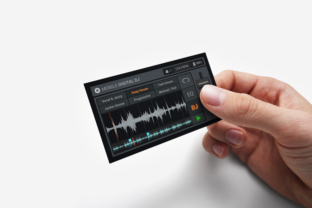 Digital DJ Business Card Template, a Business Card Template by vinyljunkie (Photo 4 of 4)