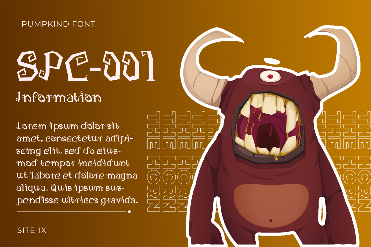 Pumpkind Spooky Halloween Font, a Symbol Font by Vadovastd (Photo 4 of 8)