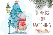 Christmas Story Watercolor cute Rats, an Animal Illustration by Ann Art Houze (Thumbnail 13 of 13)