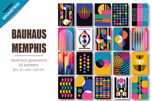 Abstract geometric Bauhaus, Memphis., a Decorative Illustration by KENO Mascots